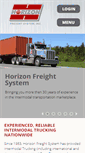 Mobile Screenshot of horizonfreightsystem.com